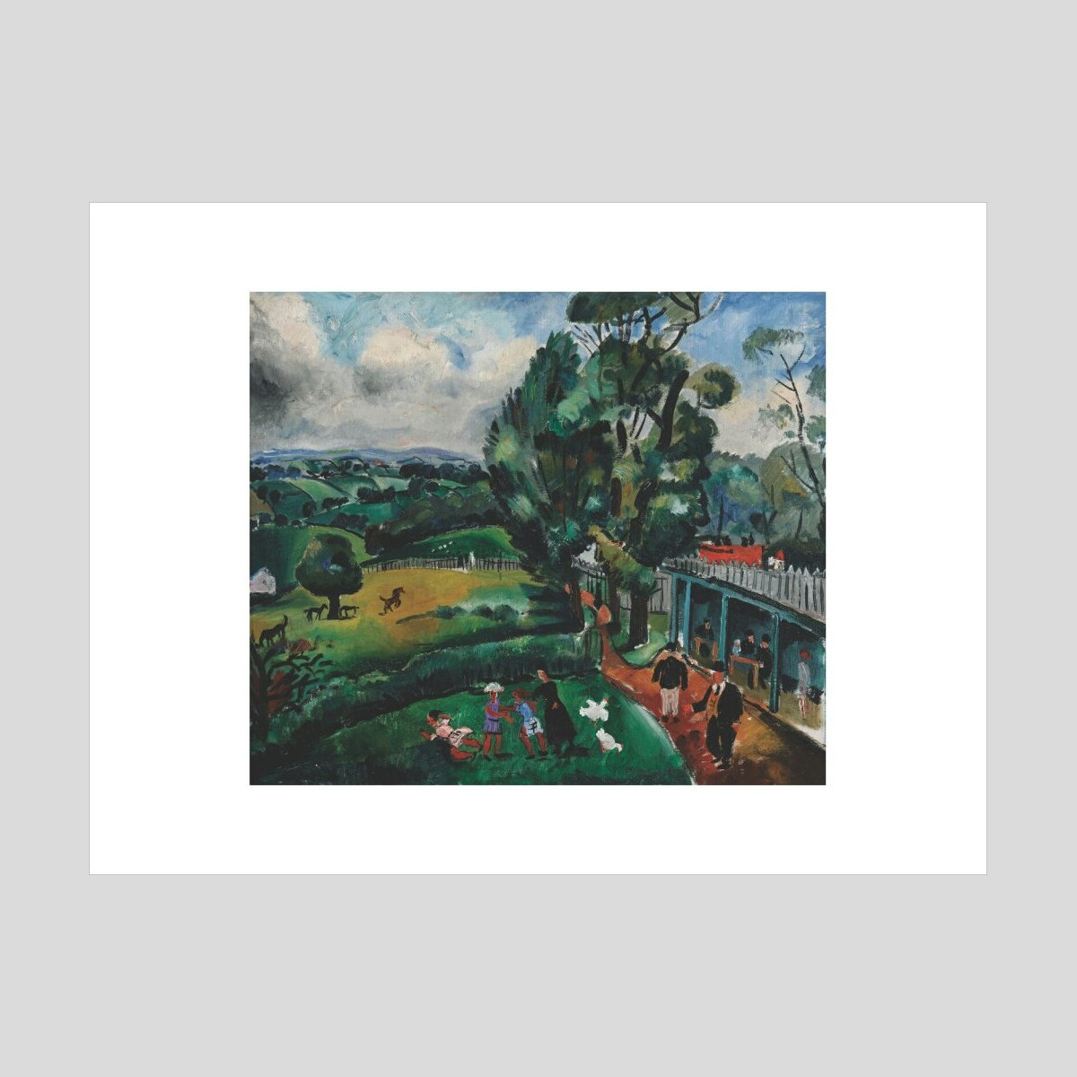 Christoper Wood Landscape with Figures Print