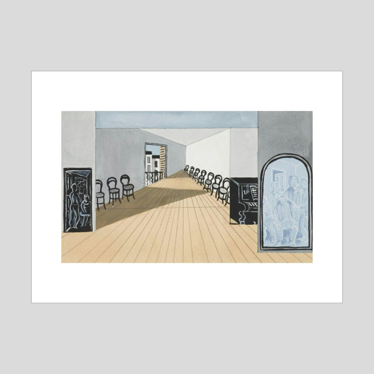 Christoper Wood Stage design for Diaghilev's ballet Romeo and Juliet Print