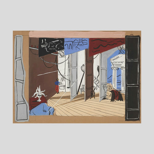 Christoper Wood Stage design for Diaghilev's ballet Romeo and Juliet (scene two) Print