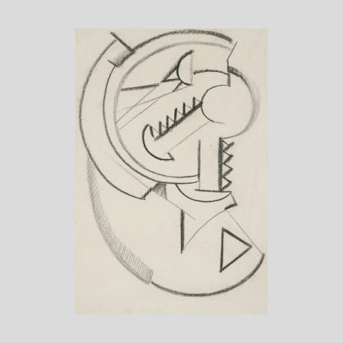 Henri Gaudier-Brzeska Design for Vorticist ornament Print