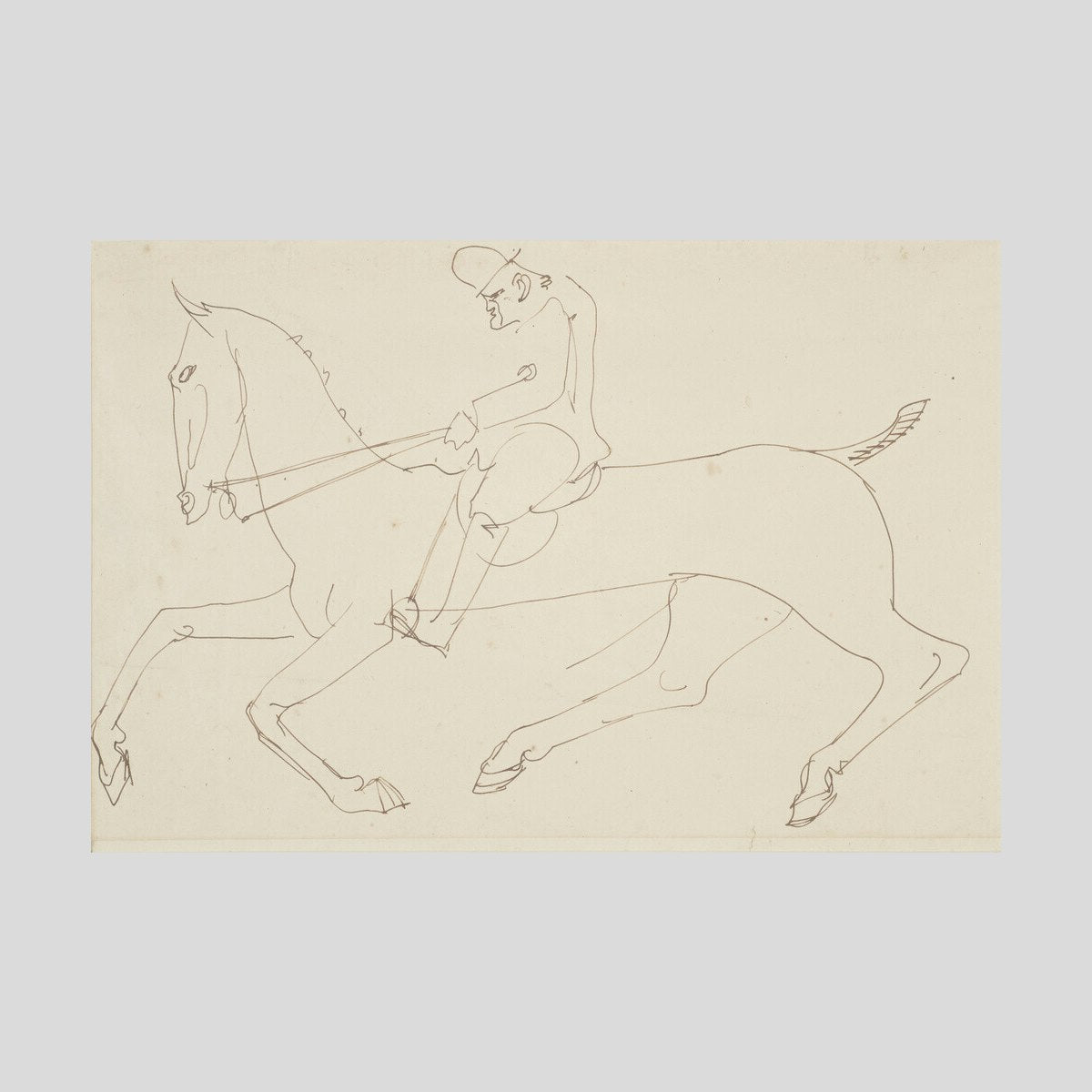 Henri Gaudier-Brzeska Man on a horse Print