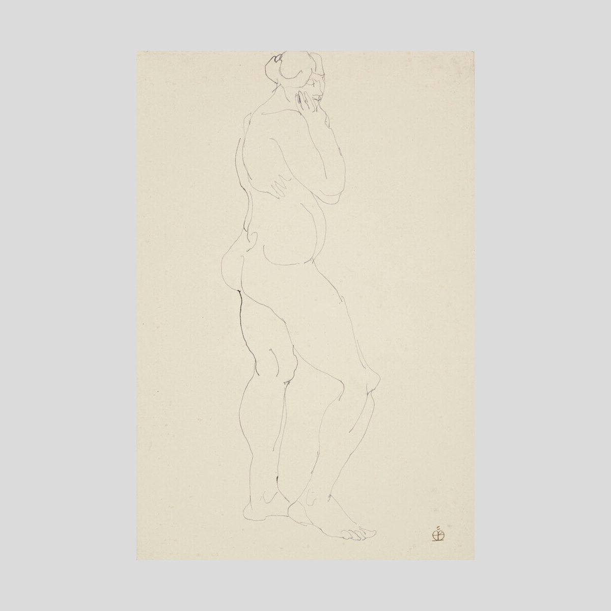 Henri Gaudier-Brzeska Standing female nude Print