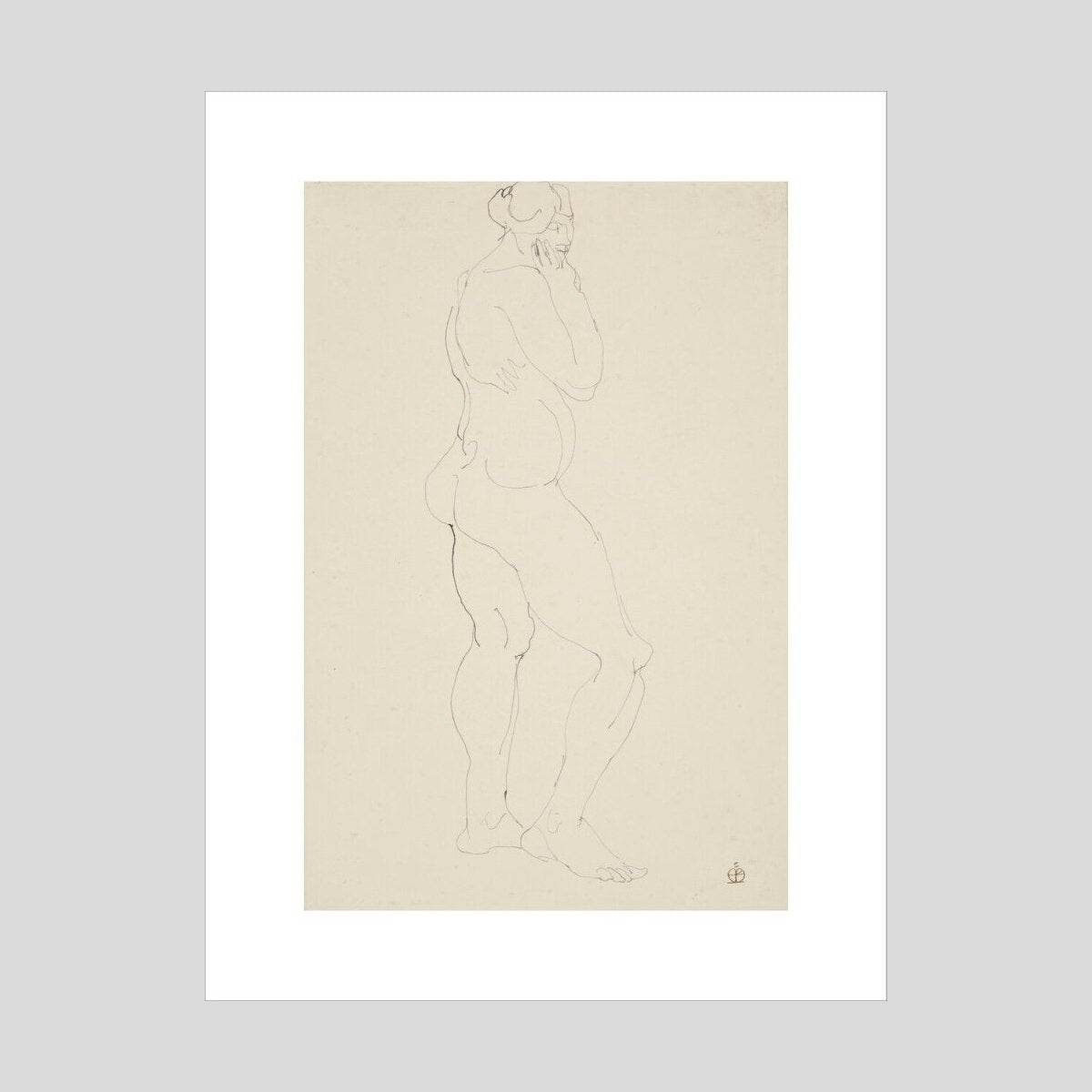 Henri Gaudier-Brzeska Standing female nude Print