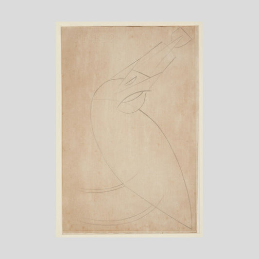 Henri Gaudier-Brzeska Sketch for 'Bird Swallowing a Fish' Print