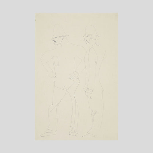 Henri Gaudier-Brzeska Two policemen Print