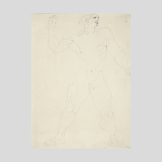 Henri Gaudier-Brzeska Large male nude Print