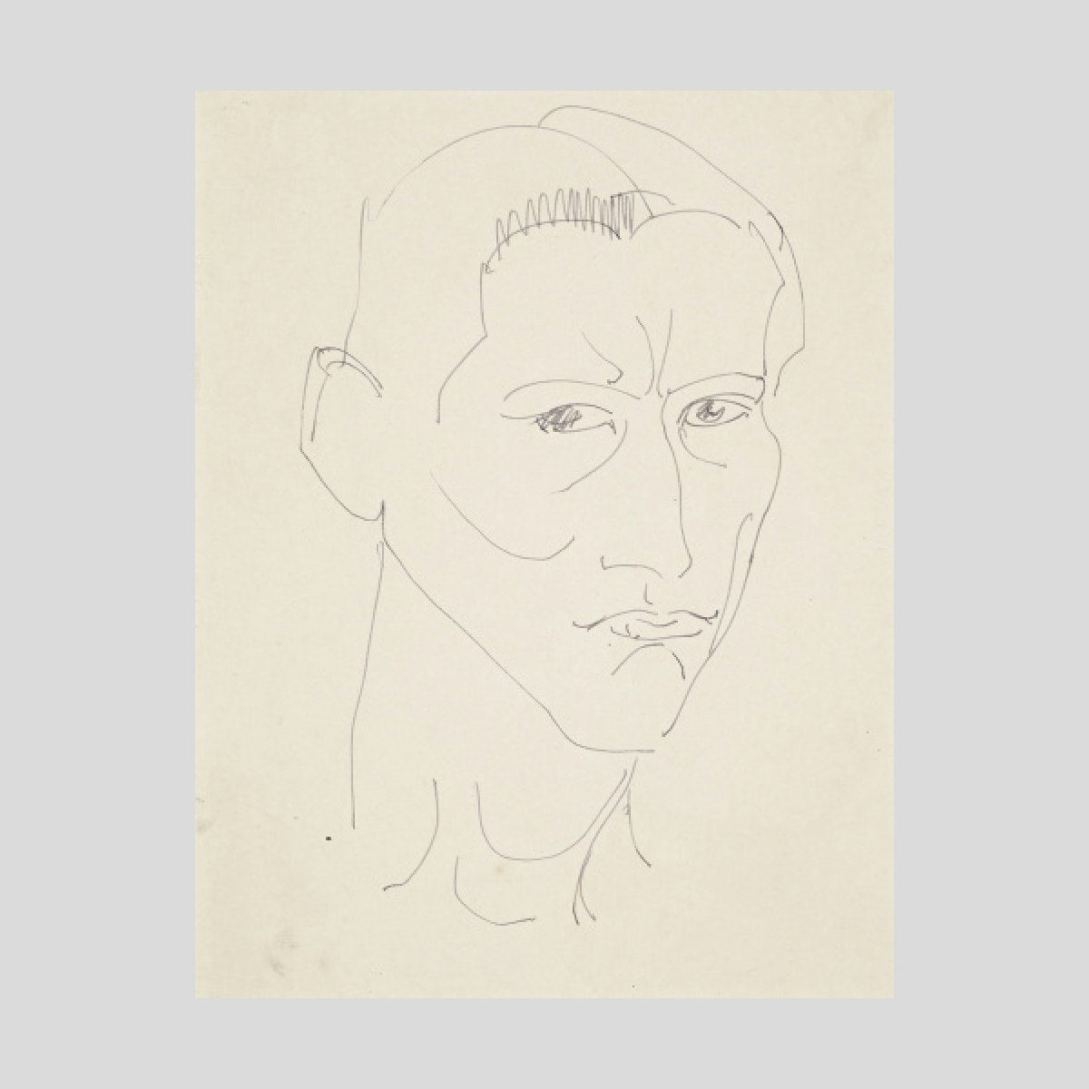 Henri Gaudier-Brzeska Self- portrait Print