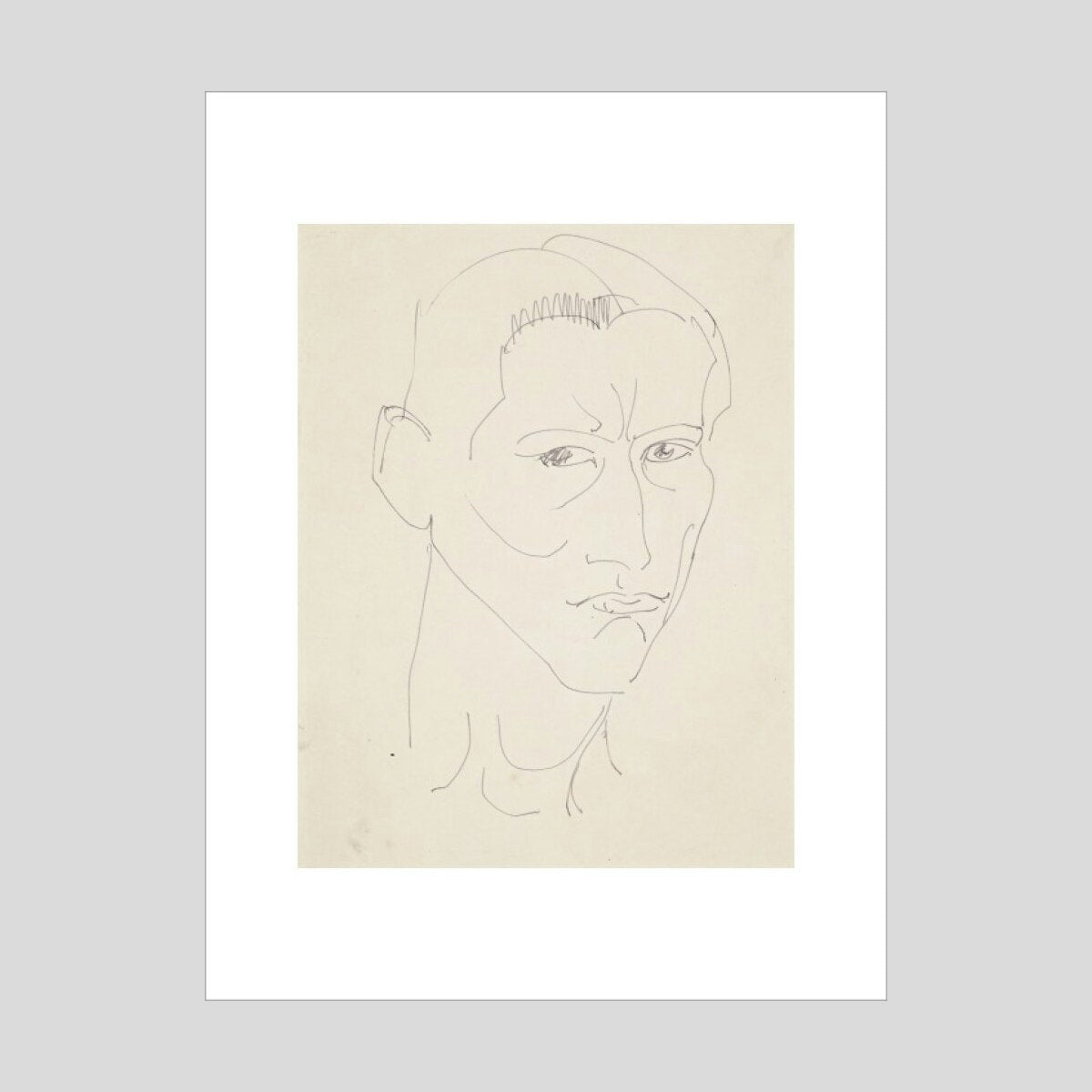 Henri Gaudier-Brzeska Self- portrait Print