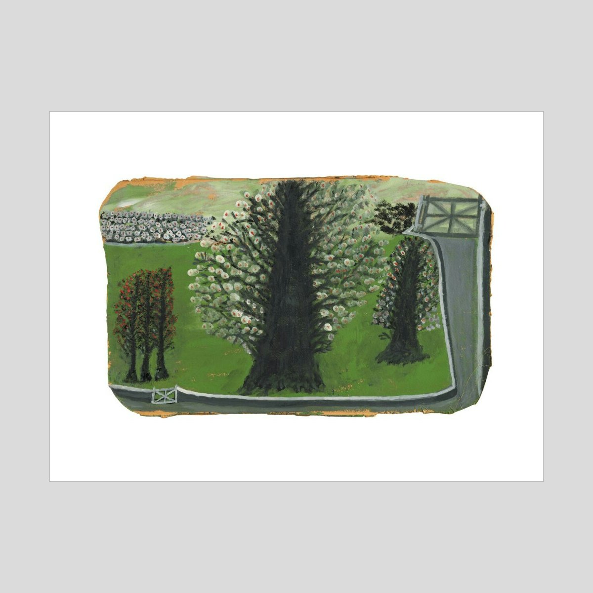 Alfred Wallis Flowering trees Print