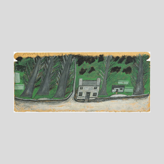 Alfred Wallis House with trees Print