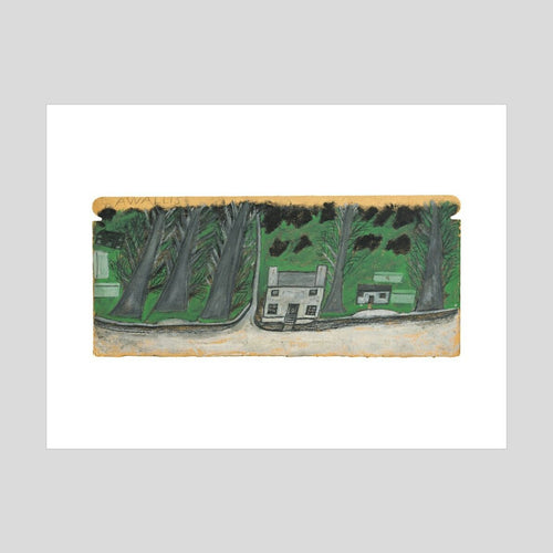 Alfred Wallis House with trees Print