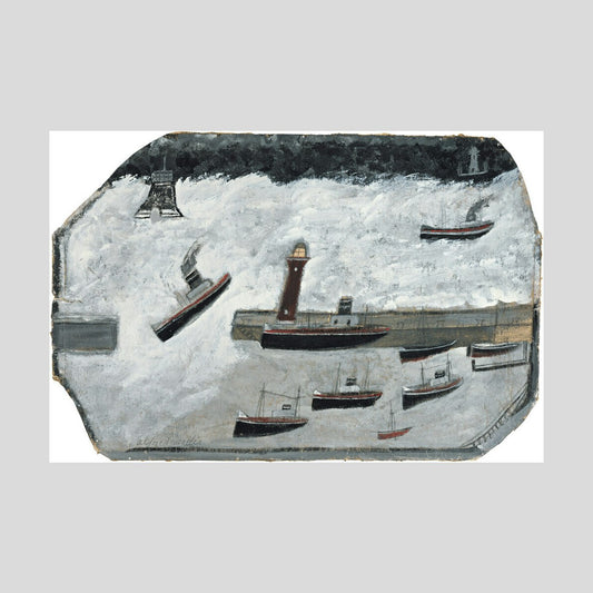 Alfred Wallis Penzance harbour Print