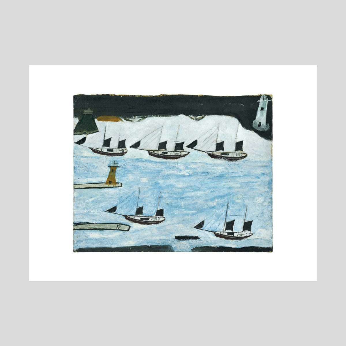 Alfred Wallis Five ships - Mount's Bay Print