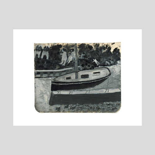 Alfred Wallis Ship people and animals Print
