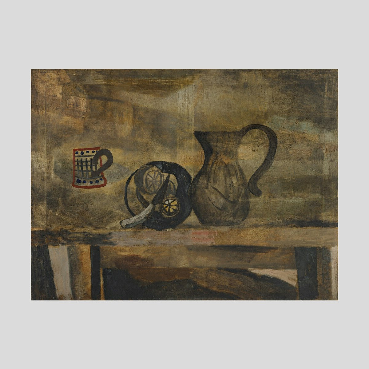 Ben Nicholson 1927 (still life with knife and lemon Print