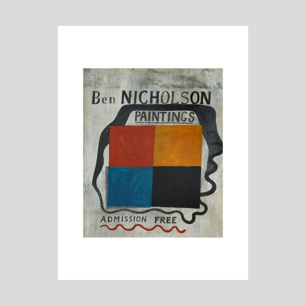 Ben Nicholson 1933 (exhibition sign) Print