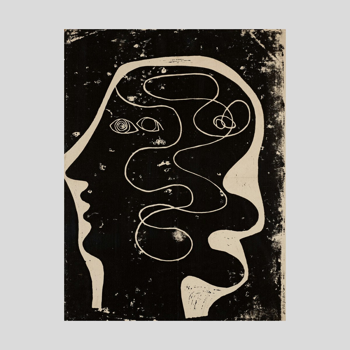 Ben Nicholson Head Print