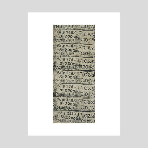 Ben Nicholson Letters and Numbers Print