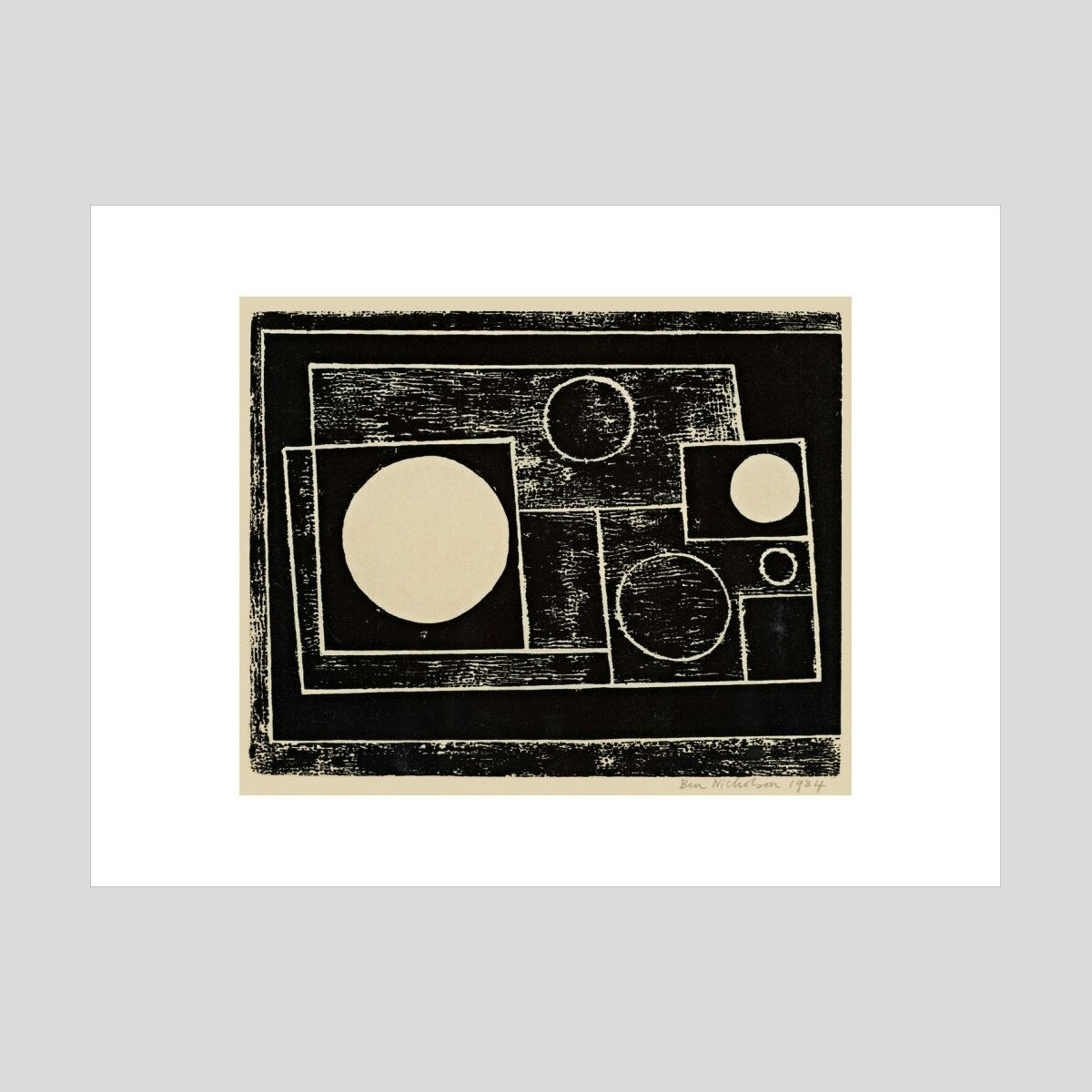 Ben Nicholson Abstract Design Print