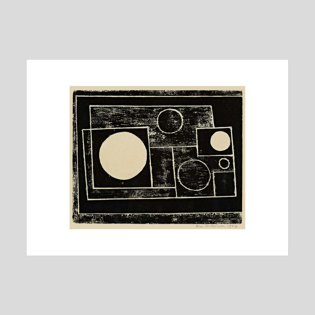 Ben Nicholson Abstract Design Print