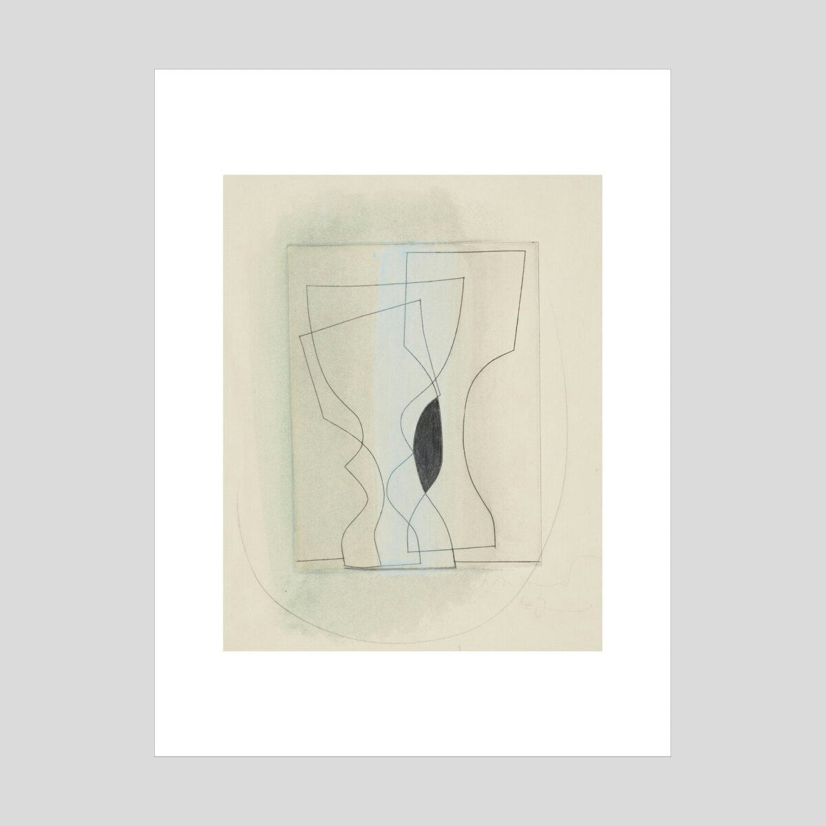 Ben Nicholson Goblets Print