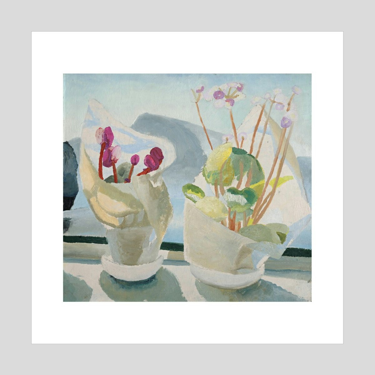 Winifred Nicholson Cyclamen and Primula Print