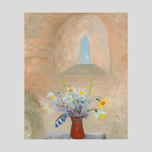 Winifred Nicholson Daffodils and Hyacinths in a Norman Window Print