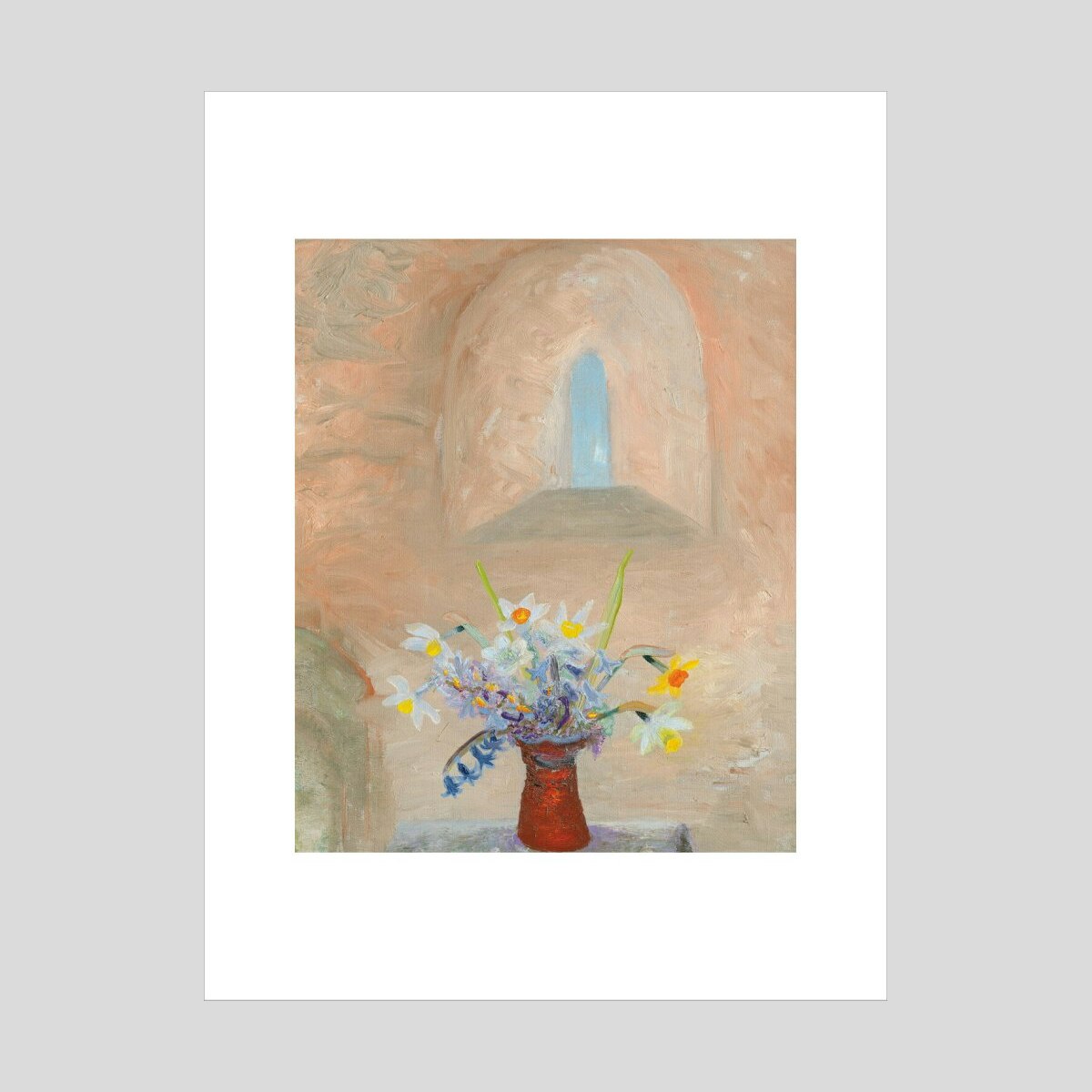 Winifred Nicholson Daffodils and Hyacinths in a Norman Window Print