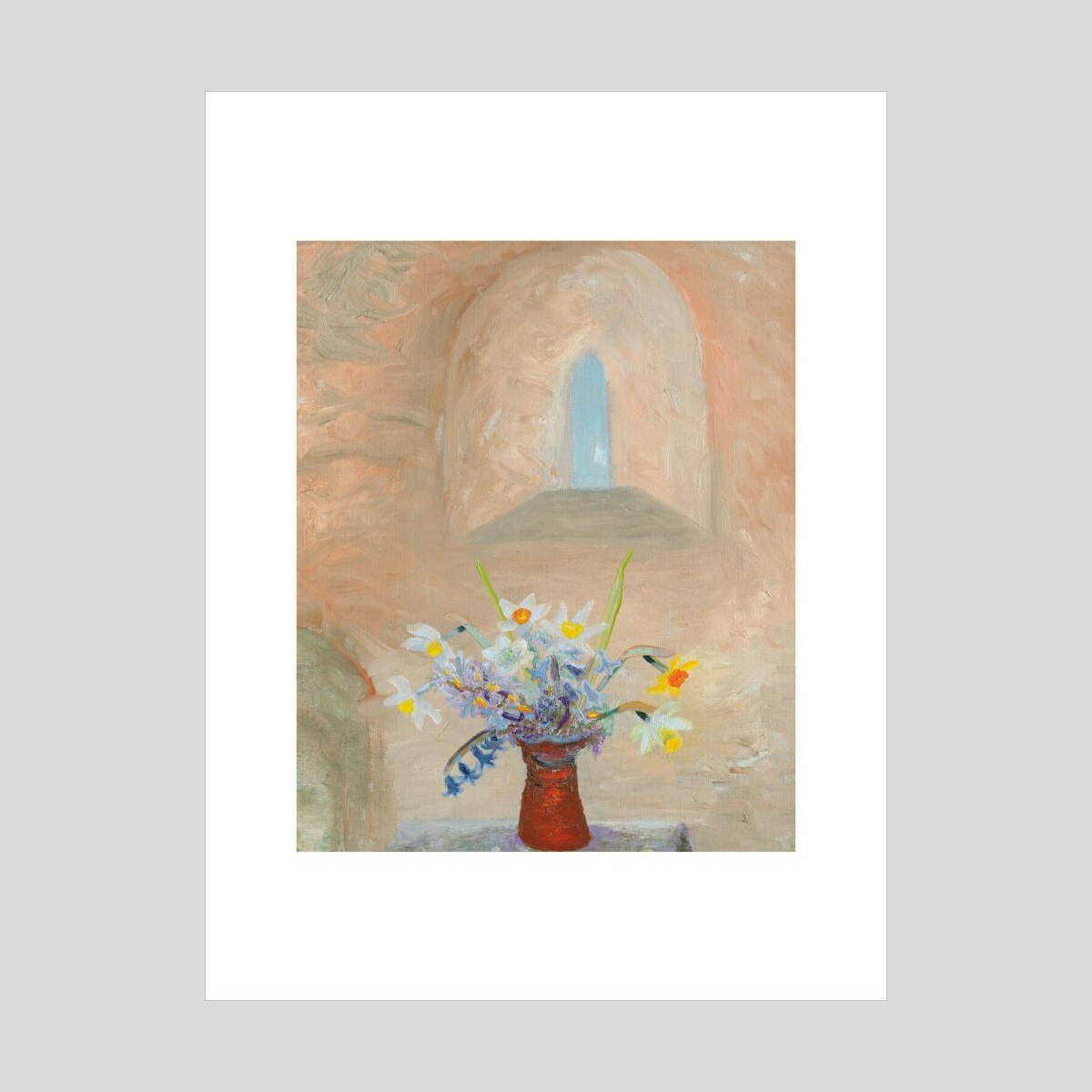 Winifred Nicholson Daffodils and Hyacinths in a Norman Window Print