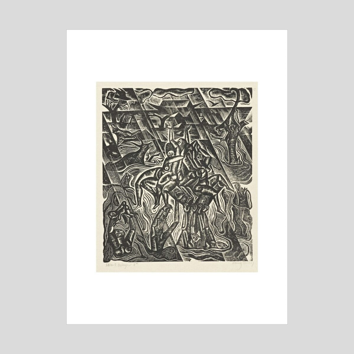 David Jones The Deluge (8): The Great Rain Print