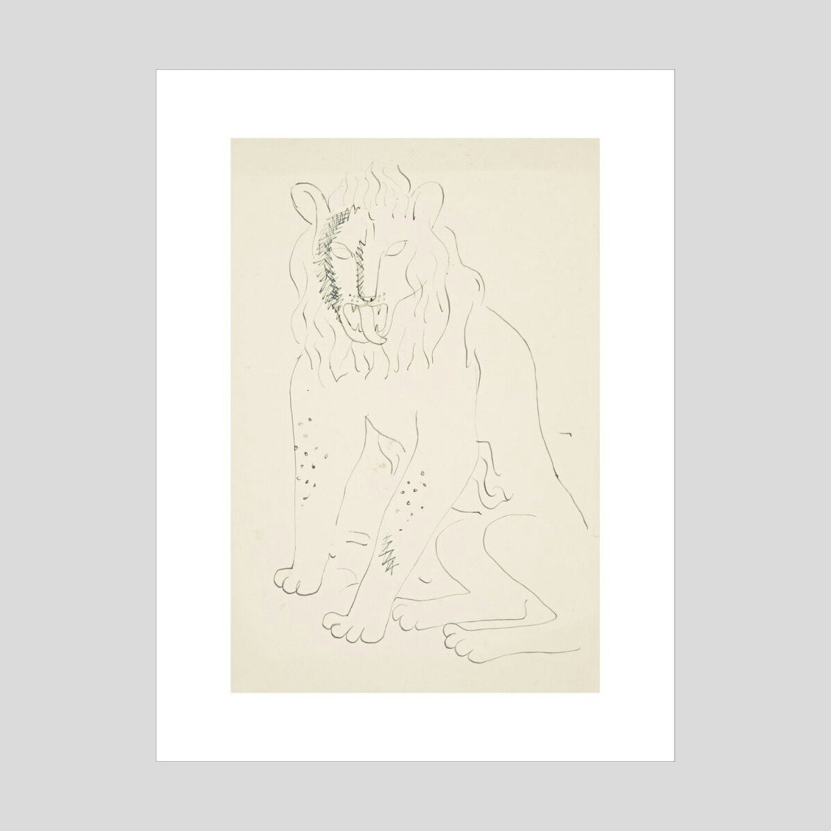 David Jones Lion Print