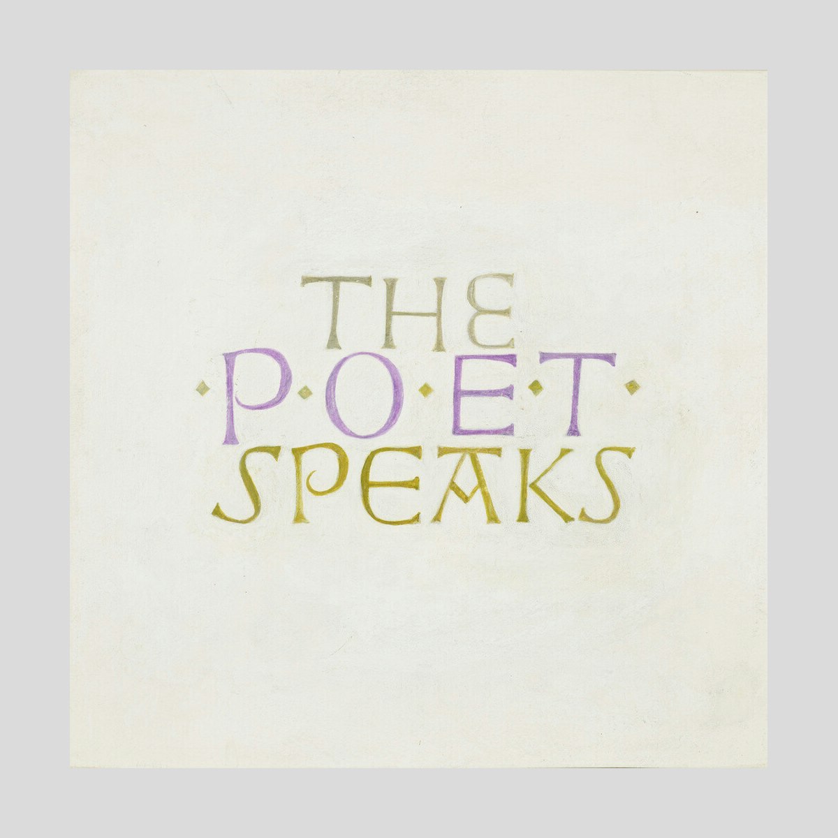 David Jones The Poet Speaks Print