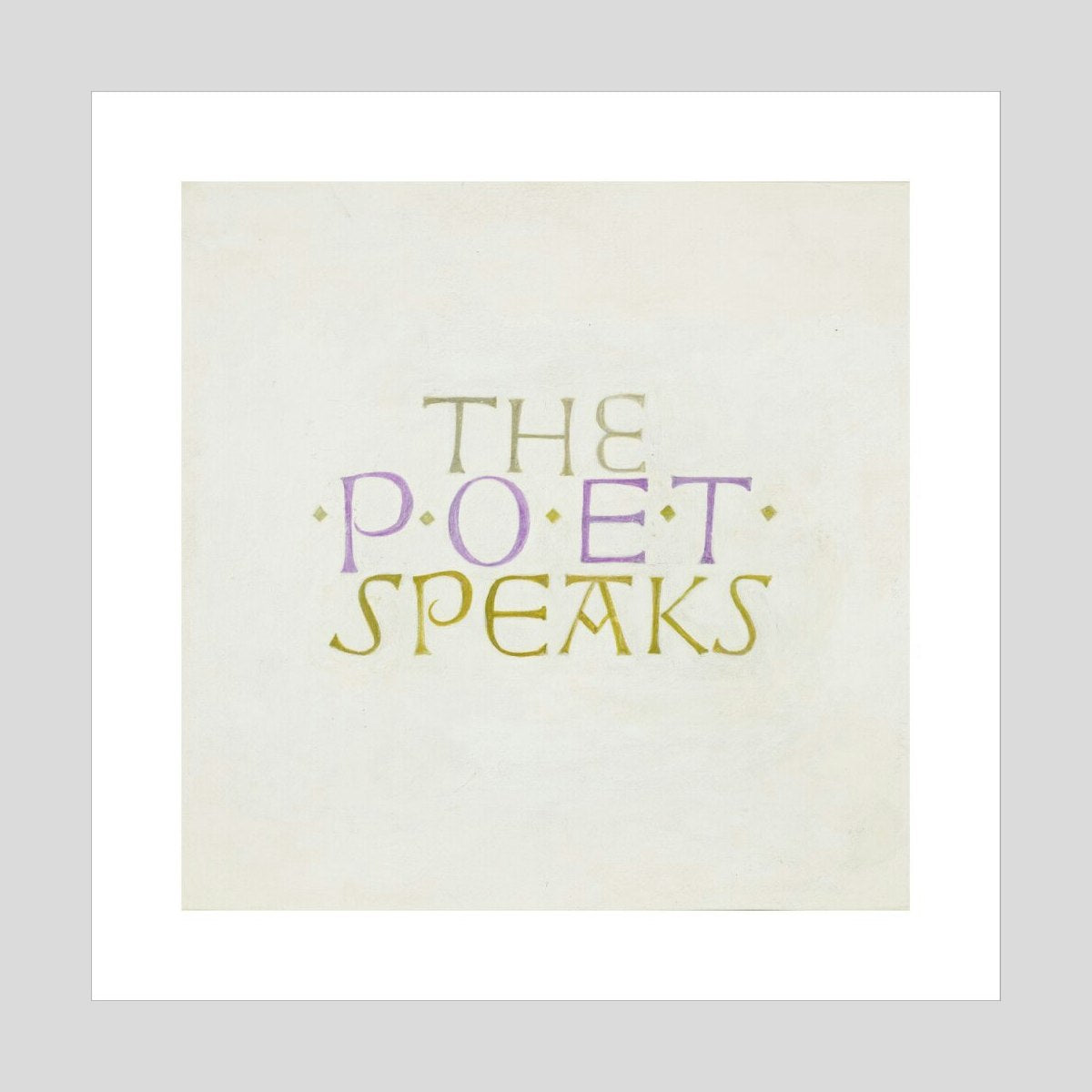 David Jones The Poet Speaks Print