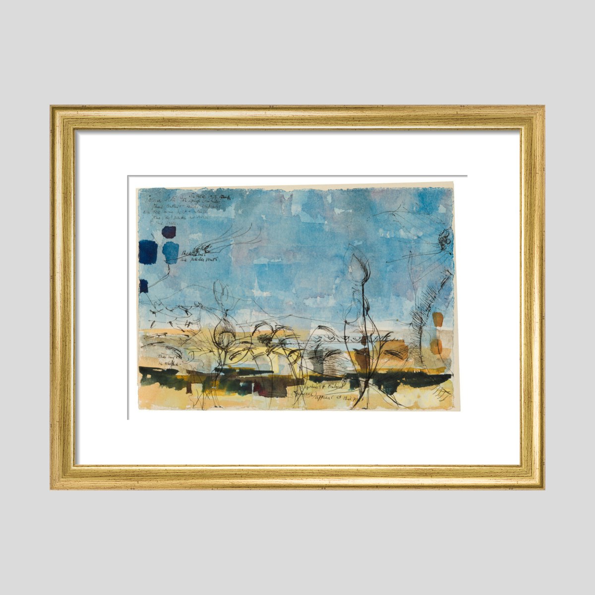 Alan Reynolds Study for 'Summer: Young September's Cornfield' Print