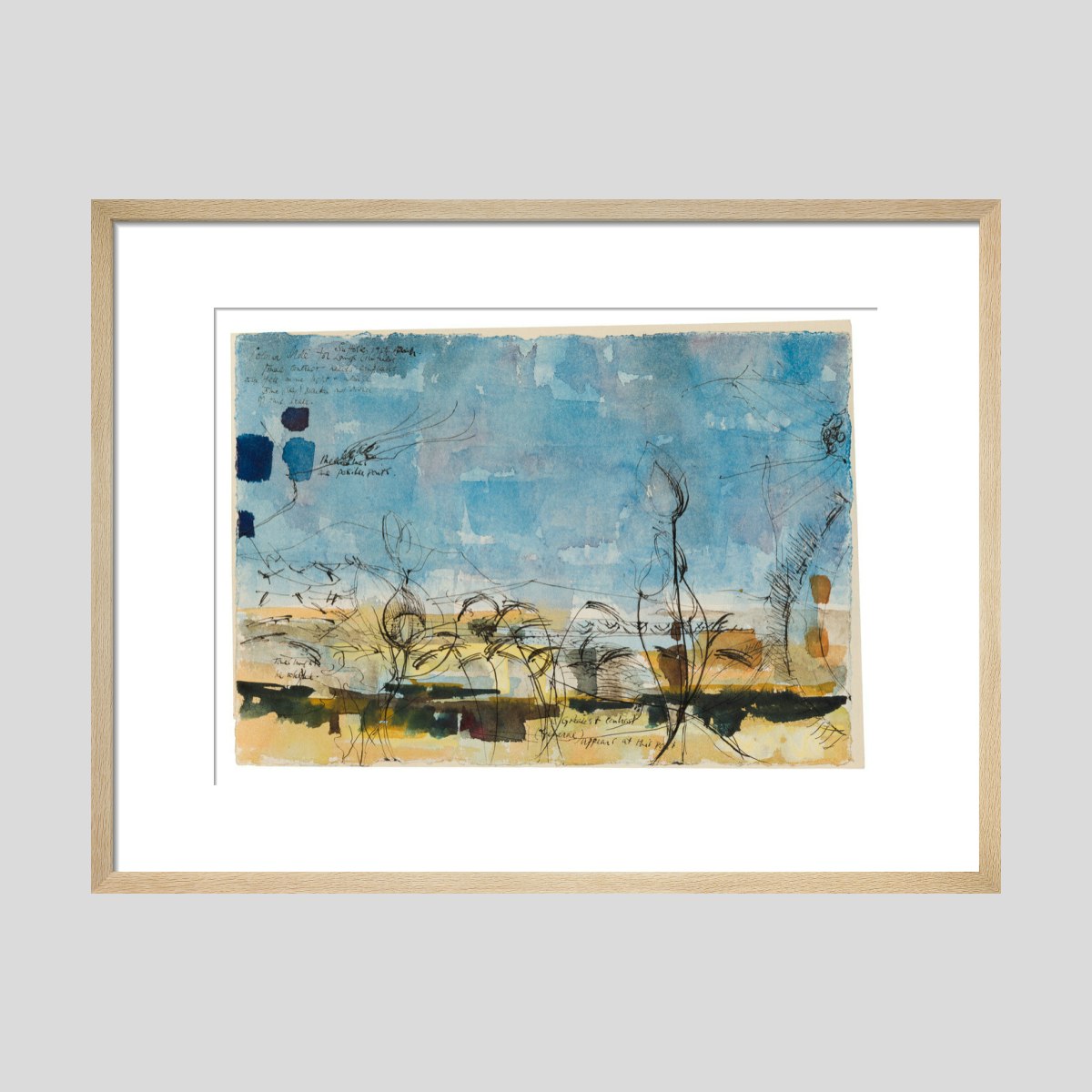 Alan Reynolds Study for 'Summer: Young September's Cornfield' Print