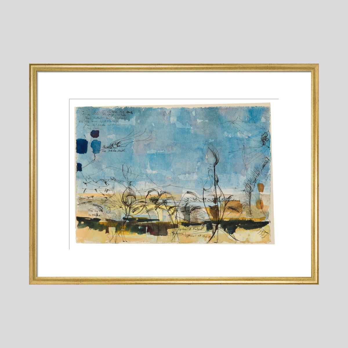 Alan Reynolds Study for 'Summer: Young September's Cornfield' Print