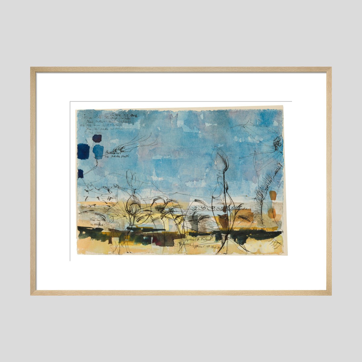 Alan Reynolds Study for 'Summer: Young September's Cornfield' Print