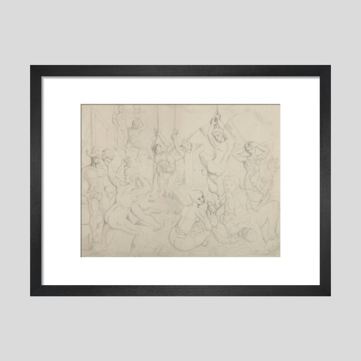 The Playground (art print, small, black)