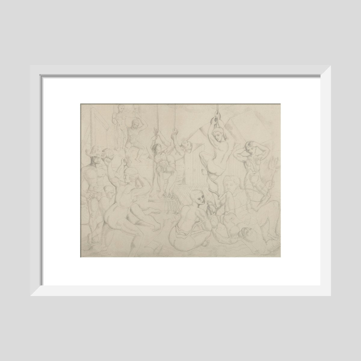 The Playground (art print, small, white)