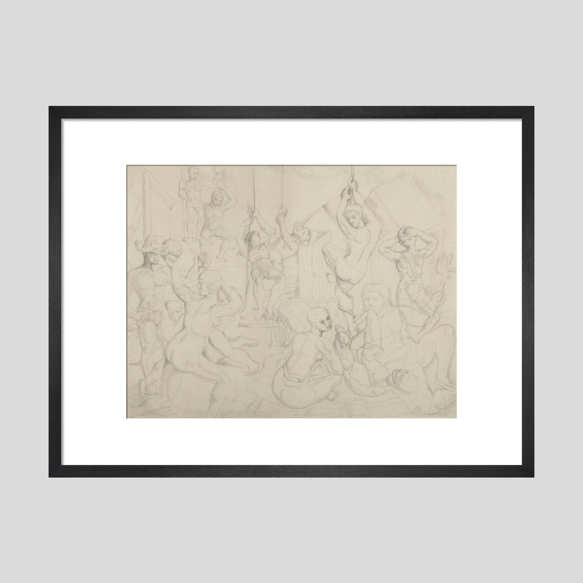 The Playground (art print, medium, black)