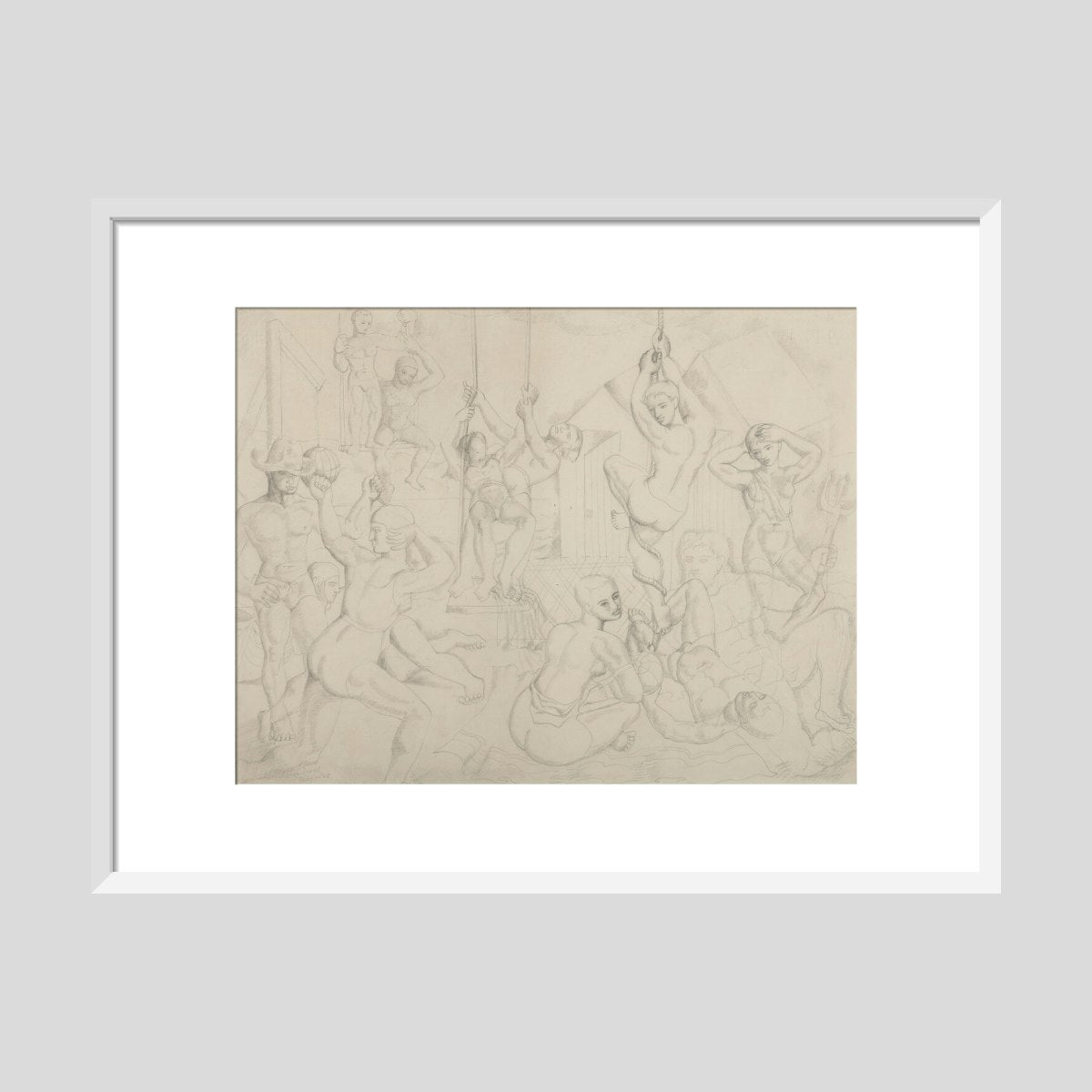 The Playground (art print, medium, white)