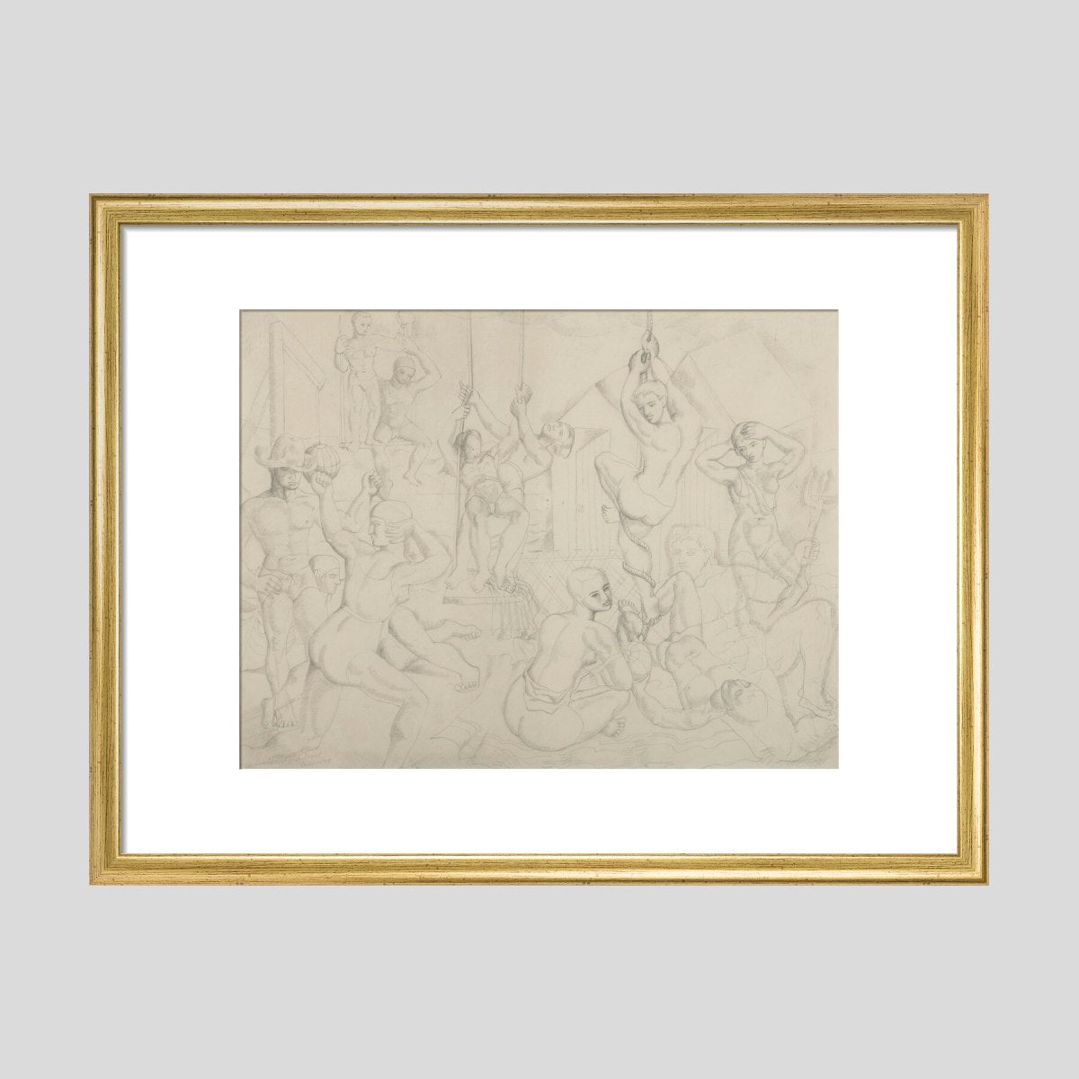The Playground (art print, medium, gold)