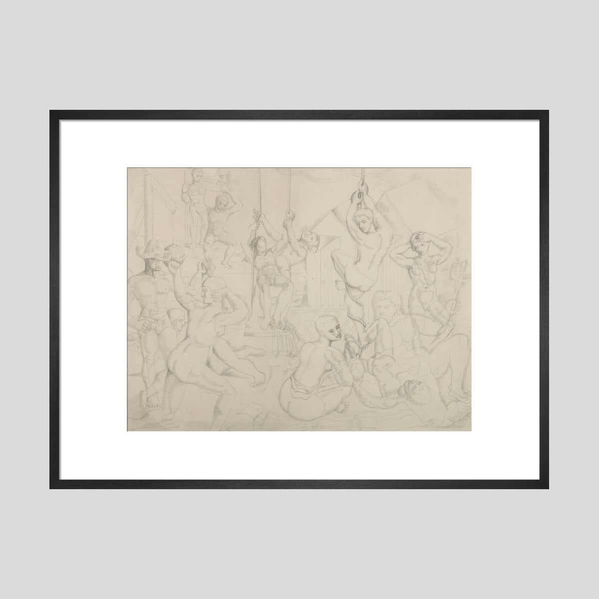 The Playground (art print, large, black)