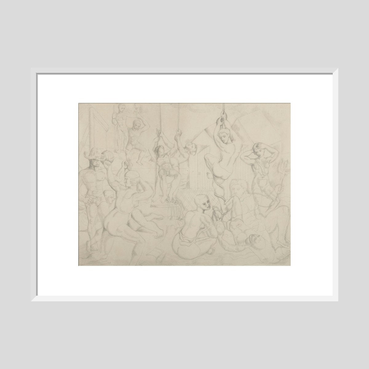 The Playground (art print, large, white)
