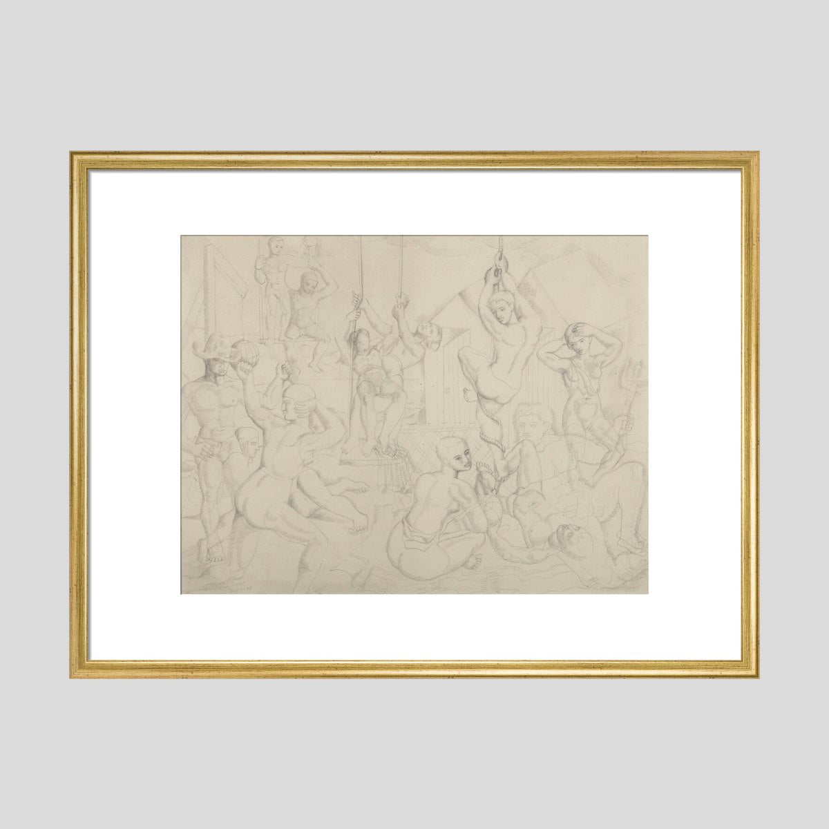 The Playground (art print, large, gold)