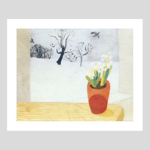 Art Angels Publishing Winifred Nicholson Rooks, Hyacinth & Snow Greetings Card (WN2059x) 1