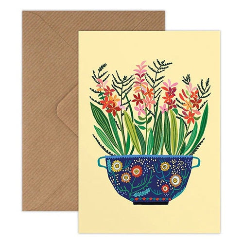 Brie Harrison Hyacinths Greetings Card