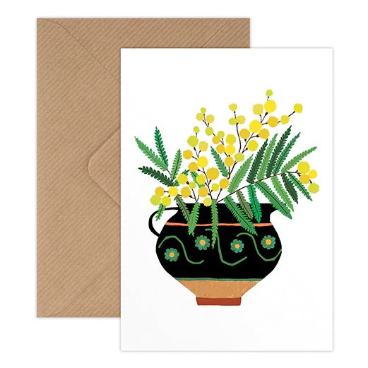 Brie Harrison Mimosa Greetings Card