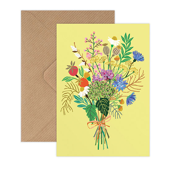 Brie Harrison Brie Harrison Wild Posy Greetings Card 1