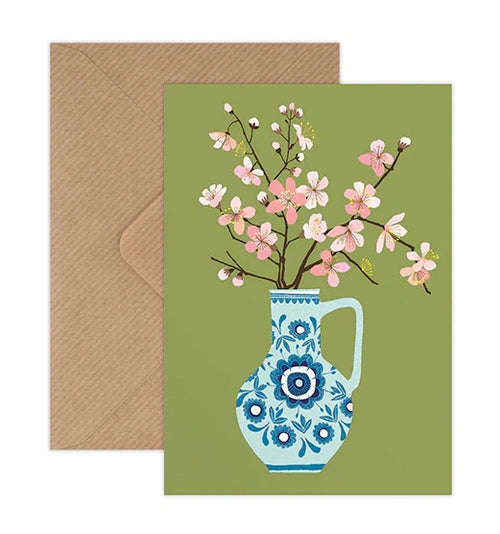 Brie Harrison Cherry Blossom Greetings Card